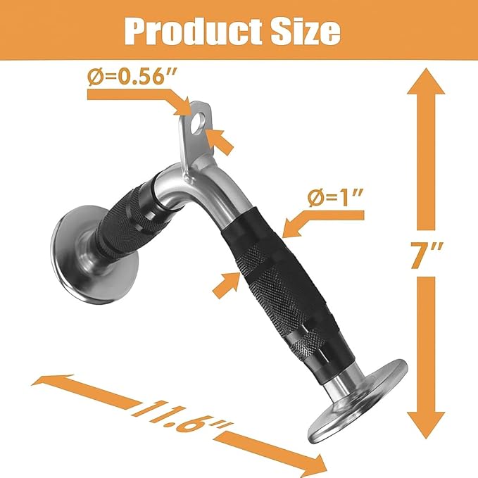 Cable Machine Attachment, LAT Pulldown Attachments, Home Gym Accessories, Triceps Pull Down Attachment