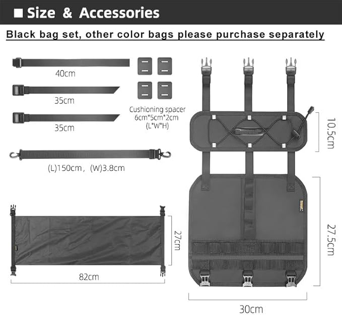 Rhinowalk Bicycle Handlebar Bag, both sides open and folded closed, with waterproof inner pocket, suitable for road bike, mountain bike, etc.