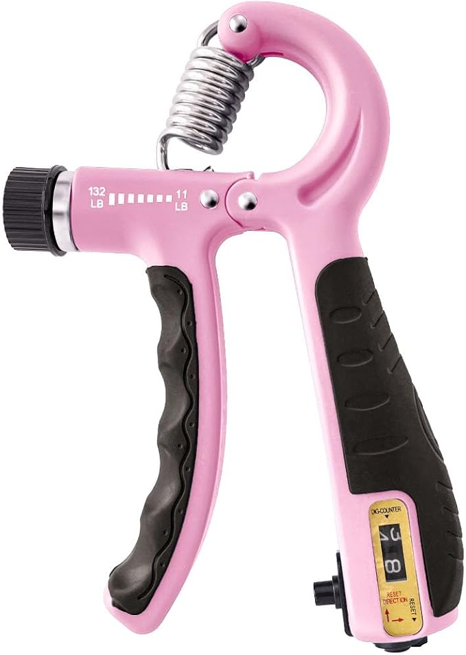 FLYFE Grip Strength Trainer Kit (5 Pack), Forearm Strengthener, Hand Squeezer Adjustable Resistance, Finger Stretcher, Grip Ring, Relief Ball and Finger Exerciser for Men and Women, Injury Recovery