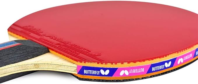 Butterfly B702FL Shakehand Table Tennis Racket | China Series | Powerful Carbon Blade and Rubber Combination with Racket Case | Recommended for Intermediate Level Players