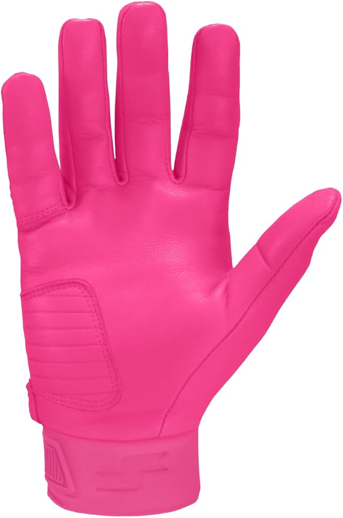 SSK Showcase Youth Baseball Batting Gloves - Durable Full Cabretta Leather Glove - 8 Colors