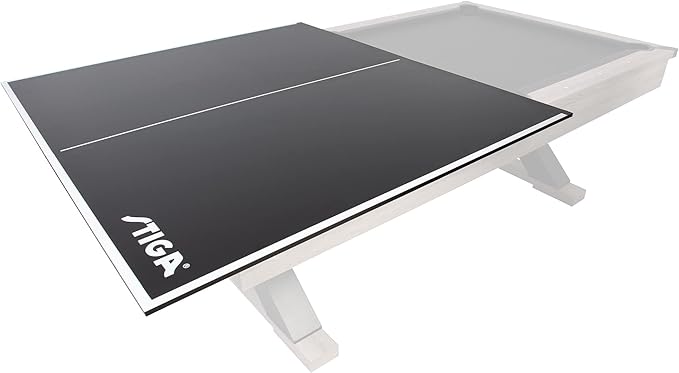 STIGA Premium Table Tennis Conversion Top - Ping Pong Pool Table Toppers with Net - Regulation Size - 2 Piece and 4 Piece Available