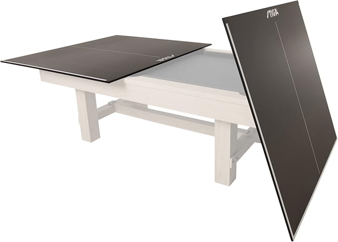 STIGA Premium Table Tennis Conversion Top - Ping Pong Pool Table Toppers with Net - Regulation Size - 2 Piece and 4 Piece Available