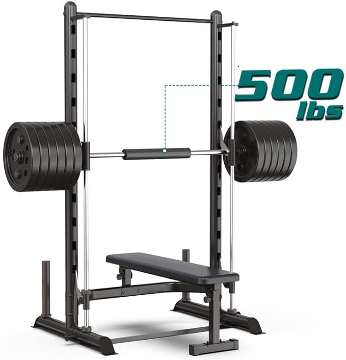 SincMill Squat Rack for Home Gym Bench Press bar Weight Bench Set for Home Gym Power Rack Machines S1000
