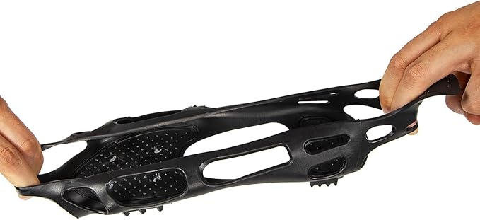Snow Shoe Grip for Hiking on Snow and Ice, Heavy Duty Traction Aid with Steel Spikes (1 Pair)