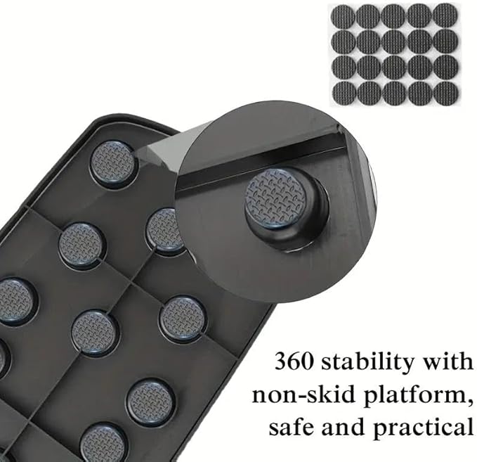 Multifunctional Push-Up Board Set – Foldable 25’’ Push-Up Bar System with Color-Coded Muscle Training Zones, Resistance Bands, Anti-Slip Handles & Non-Slip Mat – Home Gym Equipment for Chest, Back, Arms, Shoulders