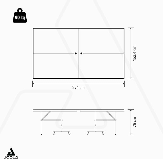 JOOLA NOVA Outdoor Ping Pong Table with Waterproof Table Tennis Net Set - Quick Assembly - All Weather Aluminum Composite Surface - Tournament Quality - Indoor & Outdoor Compatible