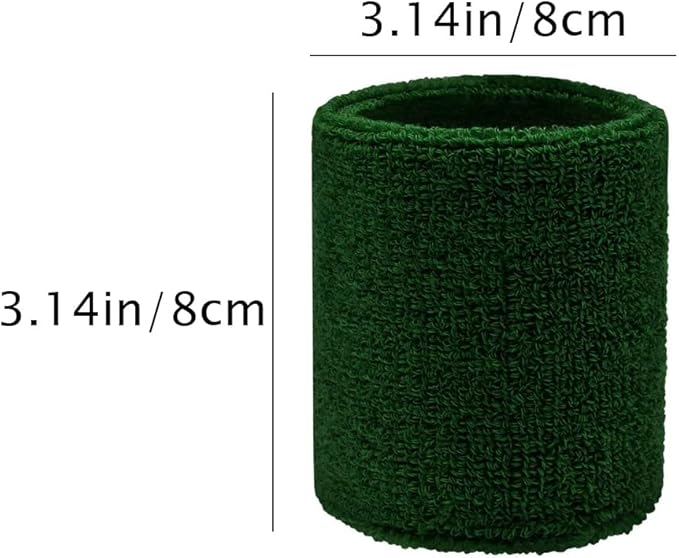 Sweatbands Sports Wristbands for Kids and Women - 3 inch Elastic Athletic Wrist Bands for Tennis, Basketball, Running, Working Out