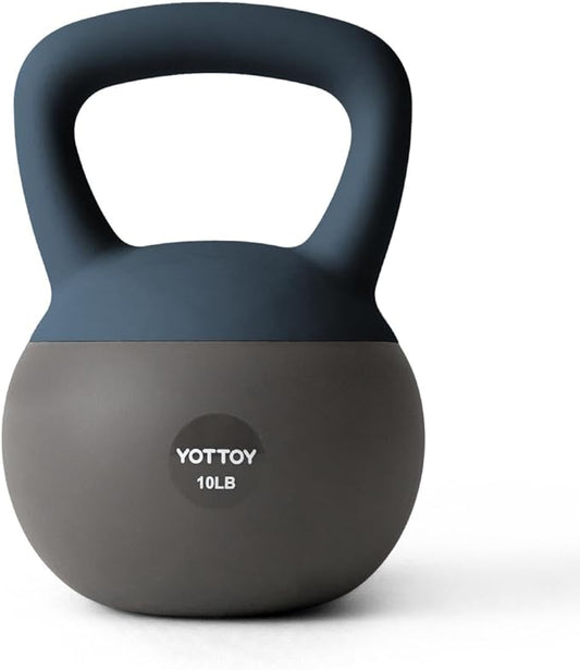 YOTTOY Soft Kettlebell, Set for Strength Training Kettlebells & Home Workouts, Soft-Sided Cushioned Base, Wide-Handle - Ideal for Men, Women, & Beginners