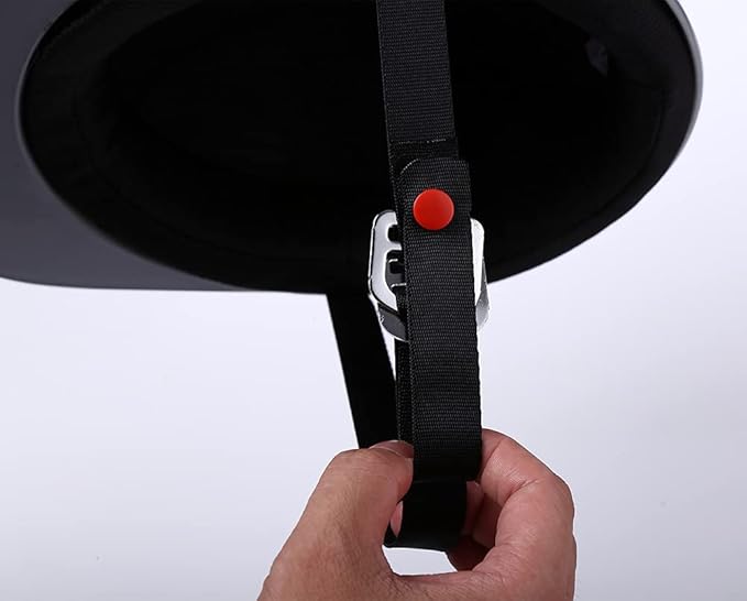 Vintage Open Face Motorcycle Helmet Retro Baseball Cap Half Helmets Women Men for Scooter Moped Cap Street Cruiser Jet - DOT Certified