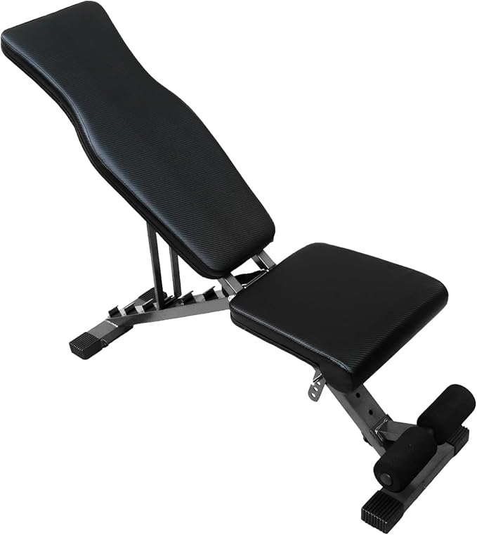 Adjustable Weight Bench Press, Foldable Workout Bench for Home Gym Dumbbell Exercise, Stable Incline Decline Bench for Full-Body Strength Training(600lbs)