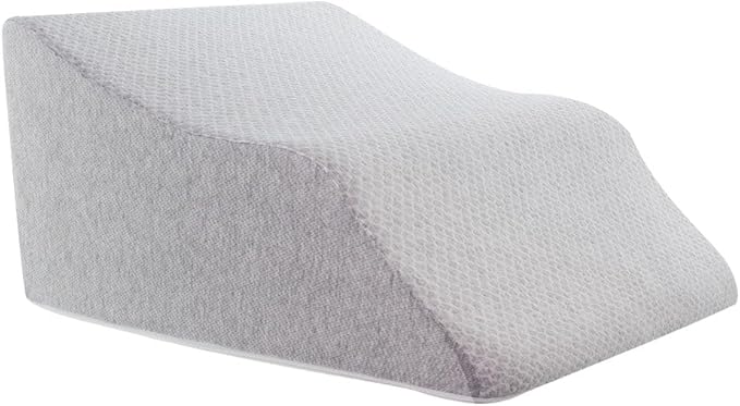Lounge Doctor Elevating Leg Rest Wedge Pillow, Heather Grey, Medium