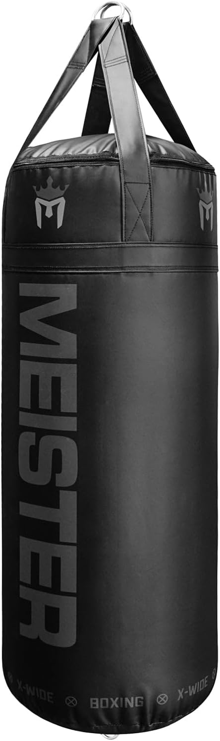 Meister 90lb Filled X-Wide Boxing Heavy Bag w/Double-End Attachment