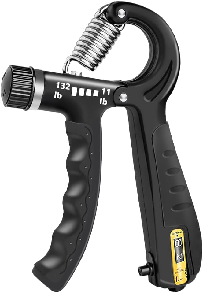 FLYFE Grip Strength Trainer Kit (5 Pack), Forearm Strengthener, Hand Squeezer Adjustable Resistance, Finger Stretcher, Grip Ring, Relief Ball and Finger Exerciser for Men and Women, Injury Recovery