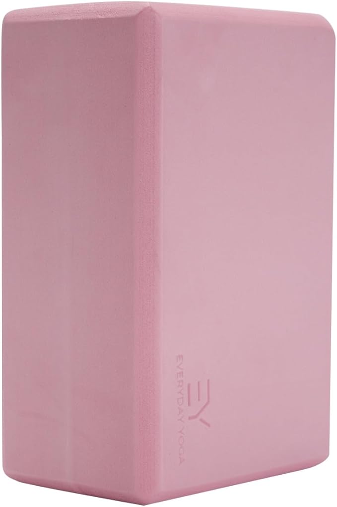 𝗘𝘃𝗲𝗿𝘆𝗱𝗮𝘆 𝗬𝗼𝗴𝗮 Foam Block with Soft Non-Slip Surface for Stability, Balance, and Deepen Stretches - Ideal for Yoga, Pilates, and Meditation Accessories (Sold Singular)