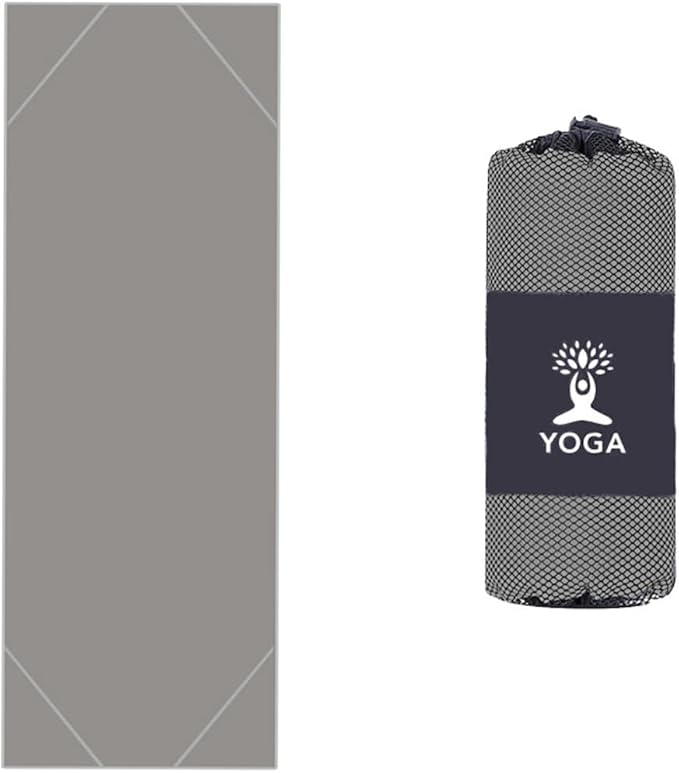 Non-Slip Yoga Towel - Superfiber Yoga Towel, hot Yoga Towel, Moisture Absorption, Sweat Absorption, for in Yoga, Pilates, hot Yoga Easy Travel. Size 25.5"x73" (1Pcs), Q Colour