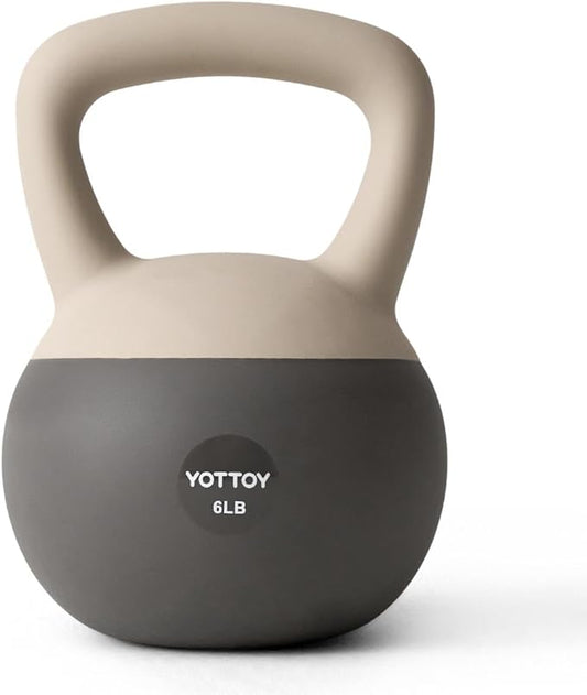 YOTTOY Soft Kettlebell, Set for Strength Training Kettlebells & Home Workouts, Soft-Sided Cushioned Base, Wide-Handle - Ideal for Men, Women, & Beginners