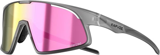 KAPVOE Polarized Cycling Glasses Men Women Sports Sunglasses for Mountain Bike Running Fishing Baseball K383