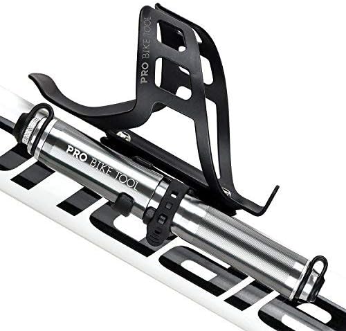 Pro Bike Tool Mini Bike Pump - Compact and Portable Bicycle Tire Pump for Fast Inflation - Compatible with Presta and Schrader Valves - Lightweight and Durable Design - Essential Bicycle Accessories