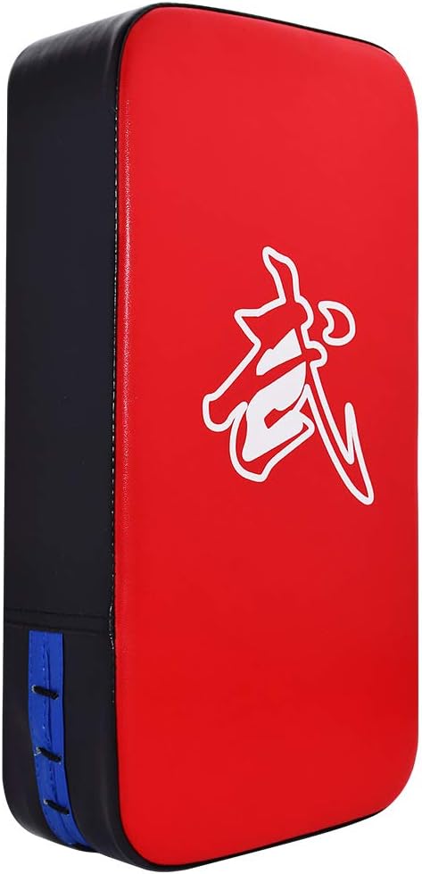 TLBTEK Taekwondo Kick Shield - Muay Thai MMA Karate Kickboxing Training Pads - Curved Leather Strike Shield