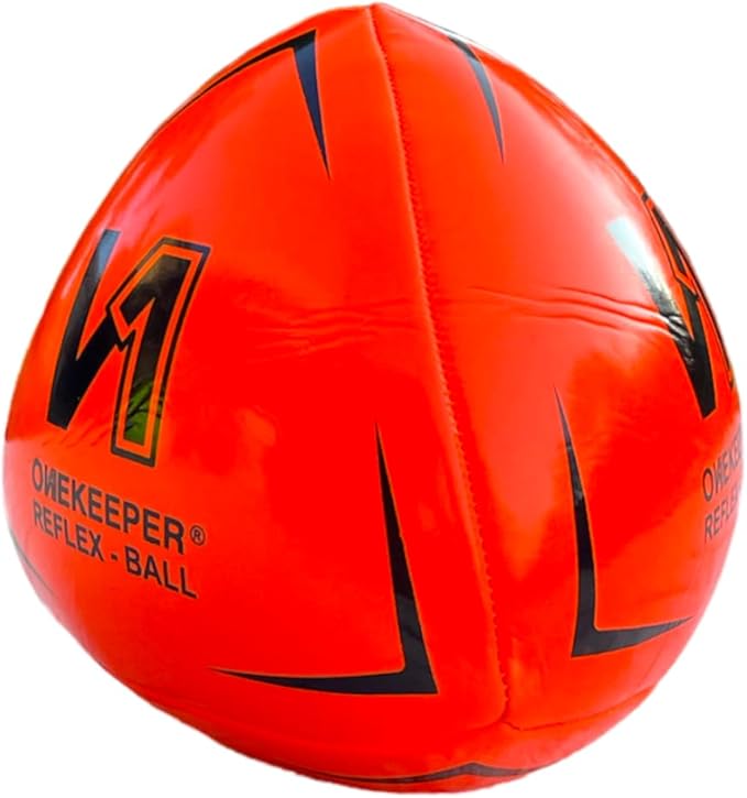 Soccer Reflex & Reaction Ball - White, Orange, Blue, Pink, and Fluo Yellow, Agility and Coordination Training for Kids and Juniors