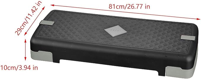Generic Exercise Step Platform Aerobic Fitness Stepper Adjustable Workout Nonslip Textured Surface Training Load Bearing