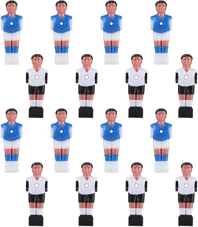 BESPORTBLE Foosball Men, 16Pcs Foosball Replacement Players Foosball Men Player Replacement Table Soccer Player Foosball Table Parts
