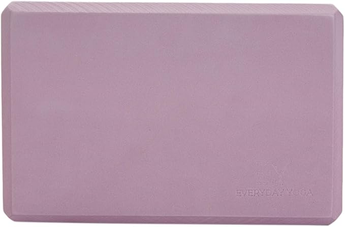 𝗘𝘃𝗲𝗿𝘆𝗱𝗮𝘆 𝗬𝗼𝗴𝗮 Foam Block with Soft Non-Slip Surface for Stability, Balance, and Deepen Stretches - Ideal for Yoga, Pilates, and Meditation Accessories (Sold Singular)