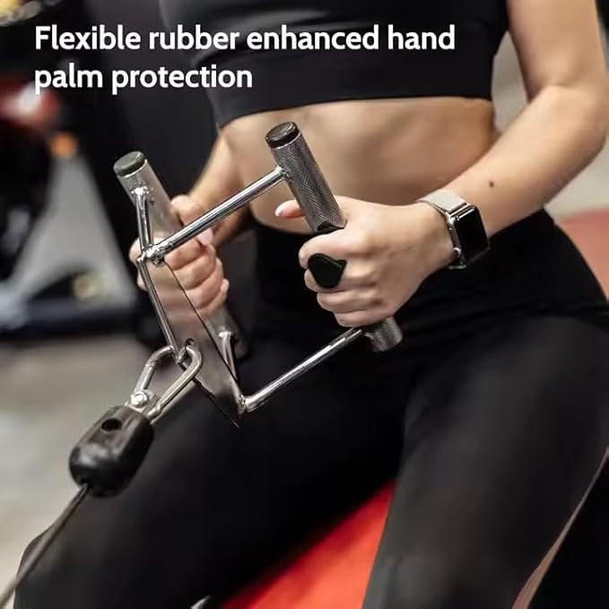 Anti-Slip Workout Grips - Weight Lifting Grips | 1 Pair Gym Hand Grip | Rubber Gym Grips | Silicone Dumbbell Bar Handle Grips | Ergonomic Palm Protection Gloves | Fingerless Workout Gloves for Adults