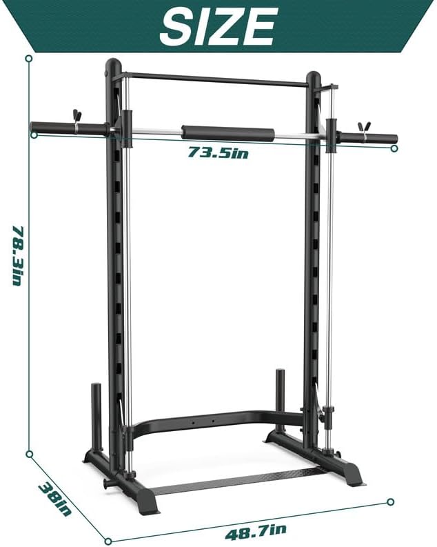 SincMill Squat Rack for Home Gym Bench Press bar Weight Bench Set for Home Gym Power Rack Machines S1000