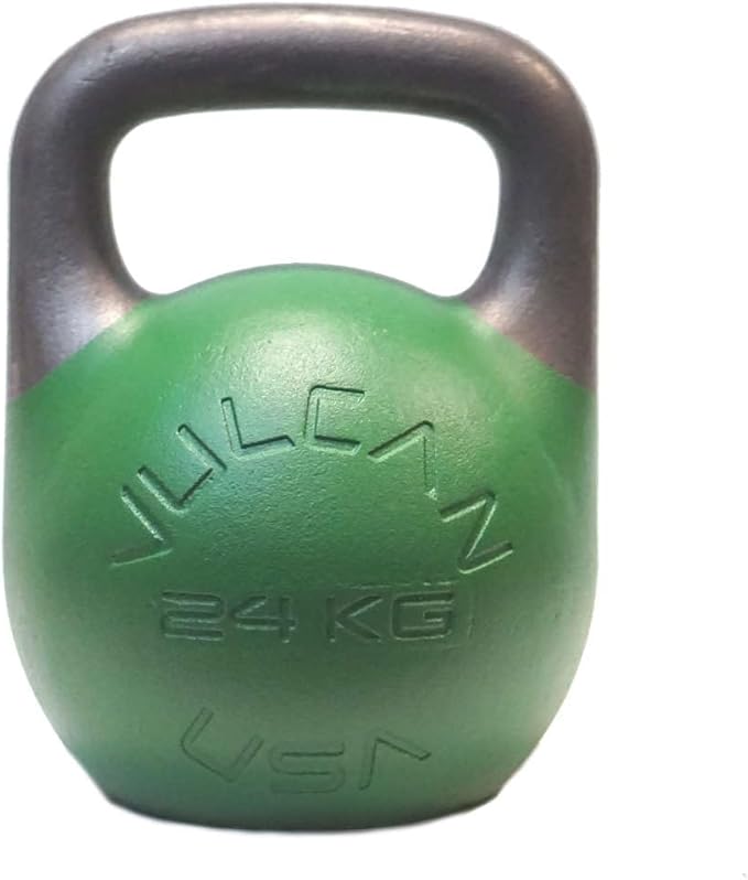 Vulcan Competition Kettlebell – Ergonomic Steel Design with 35mm Wide Grip Handle | Ideal for Strength Training and Workouts | Suitable for All Hand Sizes