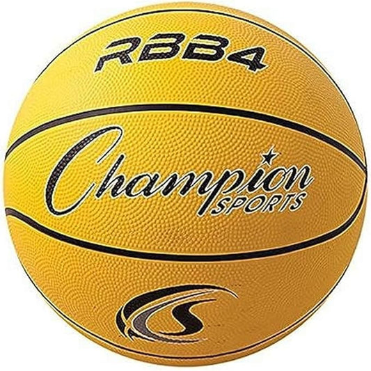 Champion Sports Rubber Basketballs – Heavy Duty Pro-Style, Indoor/Outdoor Use, Premium Basketball Equipment for Physical Education, Various Sizes & Colors (Size 3, 5, 6, 7)