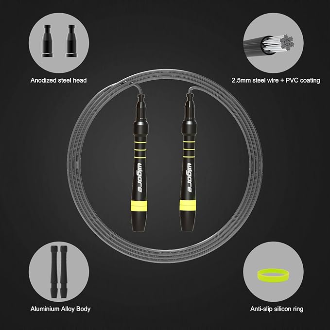 Jump Rope, Speed jump ropes for fitness for women,Skipping rope for fitness men, women's home exercise, workout, fitness gifts for adults