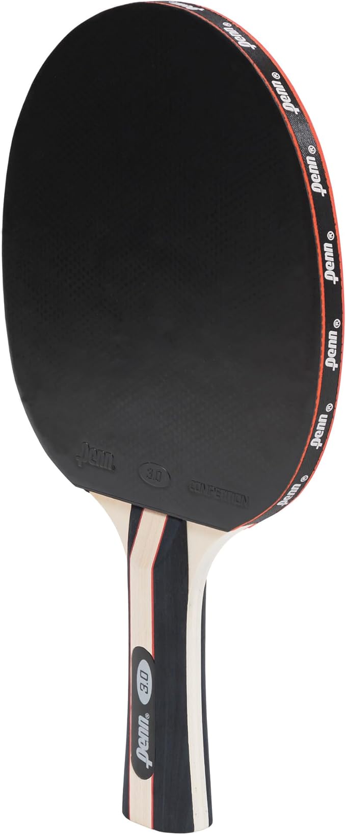Penn 3.0 Competition Ping Pong Paddles - Choose Single Table Tennis Paddle, or Deluxe 2 or 4 Player Kit with Balls and Storage Case