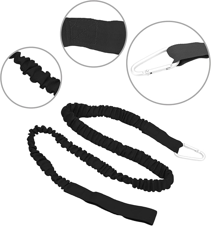55 Inch(140cm) Stretchable Kayak Paddle Leash, Kayak Rod Leash, Stretchable Coiled Lanyard Leash Kayak Accessories, Paddle Holder Tool Lanyard for Kayak and SUP Paddles