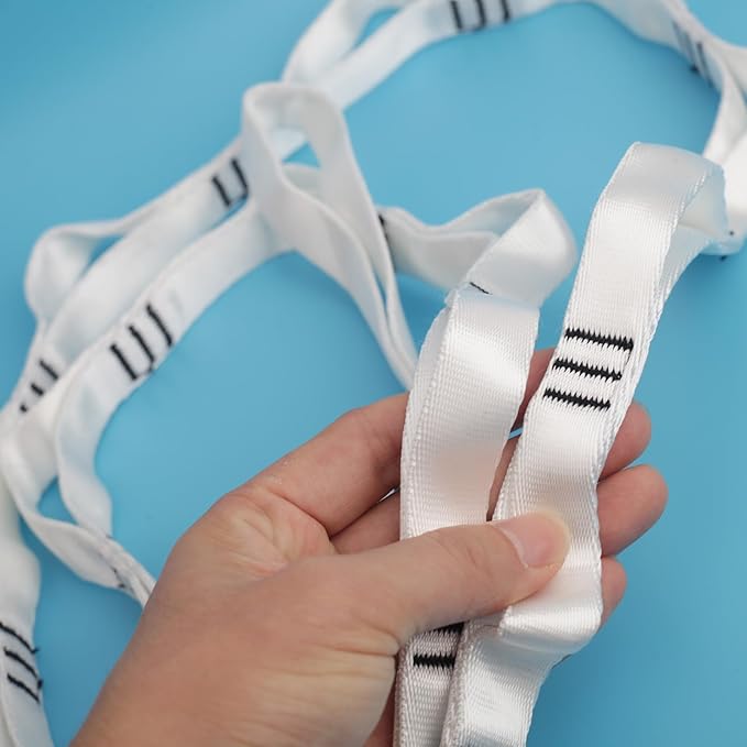 10PCS Nylon Daisy Chain Straps 23 KN for Aerial Yoga Hammock Swing Adjustable Aerial Silk Extender Hanging Rope for Aerial Yoga Belts 3.6FT 5.9FT Long