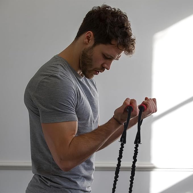 Abdominal Wheel Elastic Rope - Resistance Bands for Core Strength Training Multi-Functional Ab Roller with Cloth Cover for Home and Gym Use