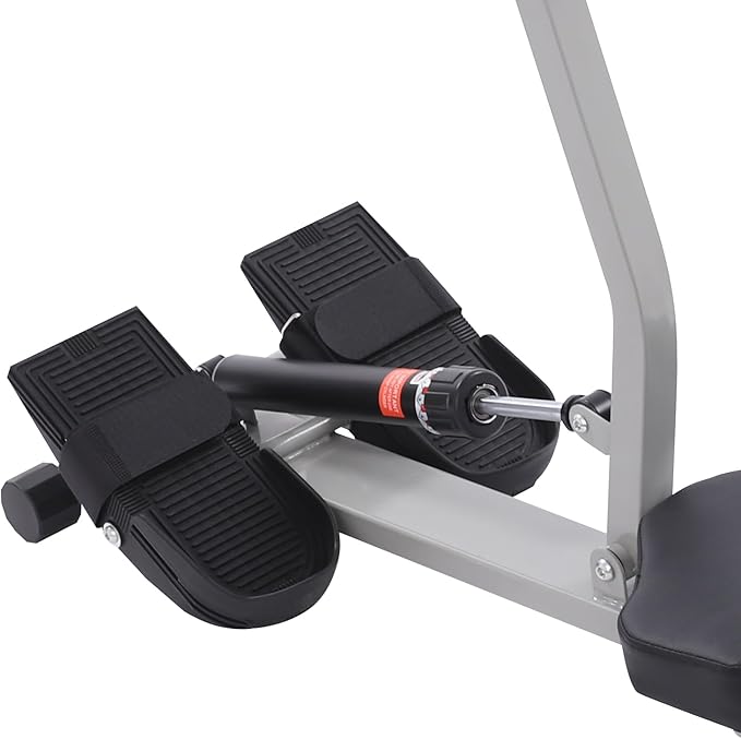 Foldable Rowing Machines, Hydraulic Rower 12 Levels Resistance Force, Low Noise, LED Display Full Body Workouts Equipment for Home