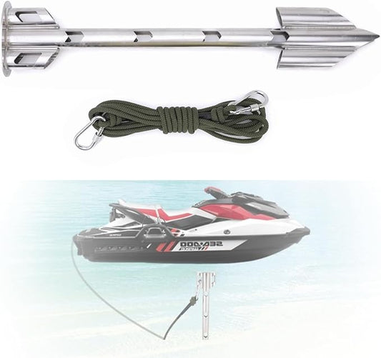 Boat Anchor, Jetski Anchor Jet Ski Anchor, Shallow Water Sand Anchor for PWC, Jet Ski, Kayak, Small Boat, PWC Anchor, Kayak Anchor Sand Anchor for Boat Jet Ski Anchor