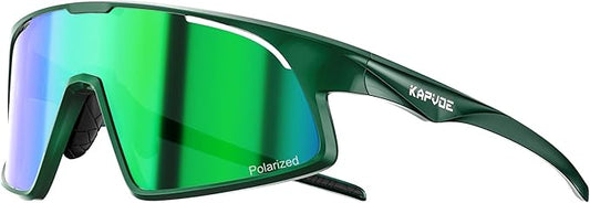 KAPVOE Polarized Cycling Glasses Men Women Sports Sunglasses for Mountain Bike Running Fishing Baseball K383