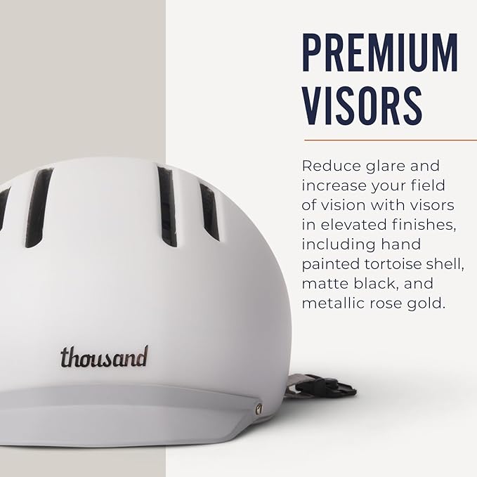 Thousand Chapter MIPS Adult Bike Helmet - LED Tail Light, Cycling & Bicycle Safety Certified, Lightweight & Low Profile, Men & Women, Lockable PopLock