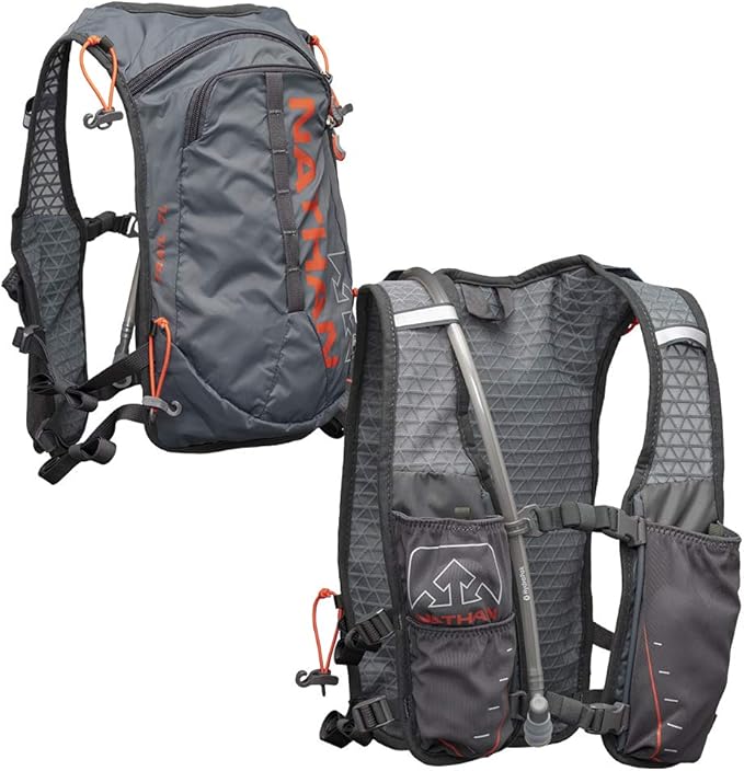 Nathan TrailMix 7L Running Vest for Men & Women, Hydration Vest w/ 2L Bladder Hydration Pack, Water Backpack for Hiking, Running, Walking, Marathon, Race