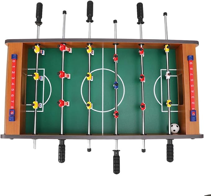 Table Soccer Game for Kids, Portable Educational Table Top Foosball Game with Ball and Score Keeper, Mini Foosball Table for Adults and Kids, 360 Degree Rotation, Easy to Store