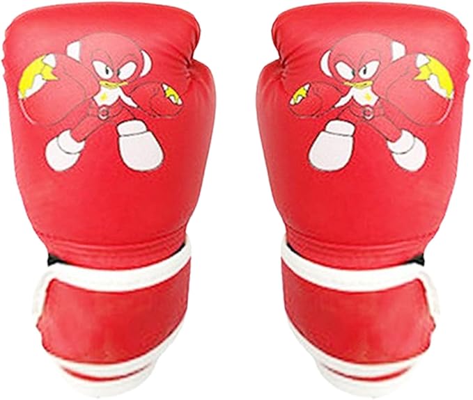Boxing Gloves for Kids Kids Boxing Gloves for 3-8 Years Shock Boy Little Tiger Tiger Picture Cartoon PU Training Kickboxing Red Blue Black