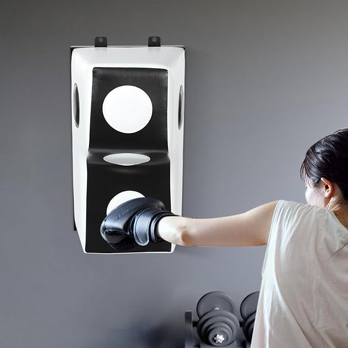 Wall Mount Boxing Pad Uppercut Punching Bag Target Pad, Wall Punching Bag Upgraded Boxing Training, Target Sponge with Mounting Brackets, Uppercut Boxing Bag for Bedroom, Gym
