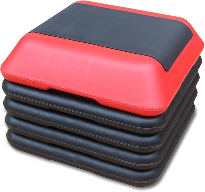 Adjustable Aerobics Step Platform - 30cm Stepper Trainer Platform with 5 Height Settings!