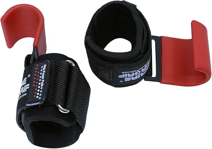 Weight Lifting Hooks Heavy Duty Lifting Wrist Straps Pull Ups Deadlift Straps Power Lifting Grips Padded Workout Straps for Weightlifting Gym Gloves for Men & Women Premium Workout Equipment