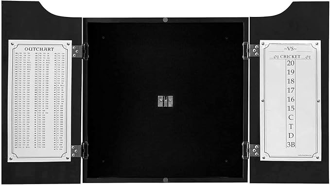Black Dart Board Cabinet (No Dartboard)