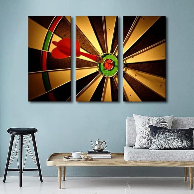 Canvas Wall Art for Bedroom Living Room Wall Art Motivational Modern Home Decor Art Design Painting Pictures 3 Pieces Office Wall Decor Contemporary House Artwork Frame Ready to Hang - 28"Wx42"H