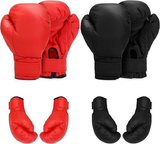 2 Pairs Boxing Gloves for Beginners & Kids, Boxing Training Gloves Suitable for Men & Women, Lightweight Shockproof Gloves for Training & Practice